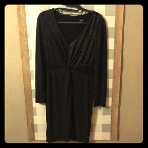 Allen Schwartz little black dress w/ long sleeves